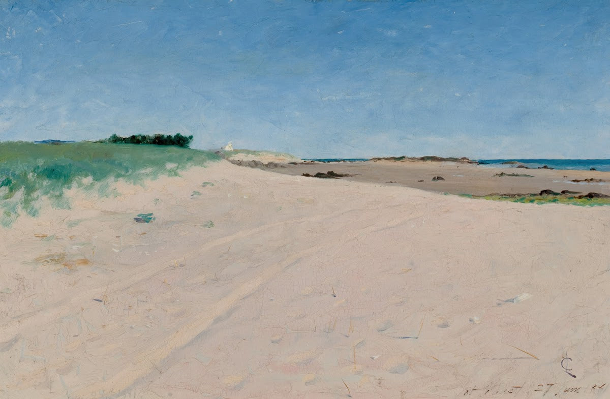 Beach Scene at St Vaast 1881