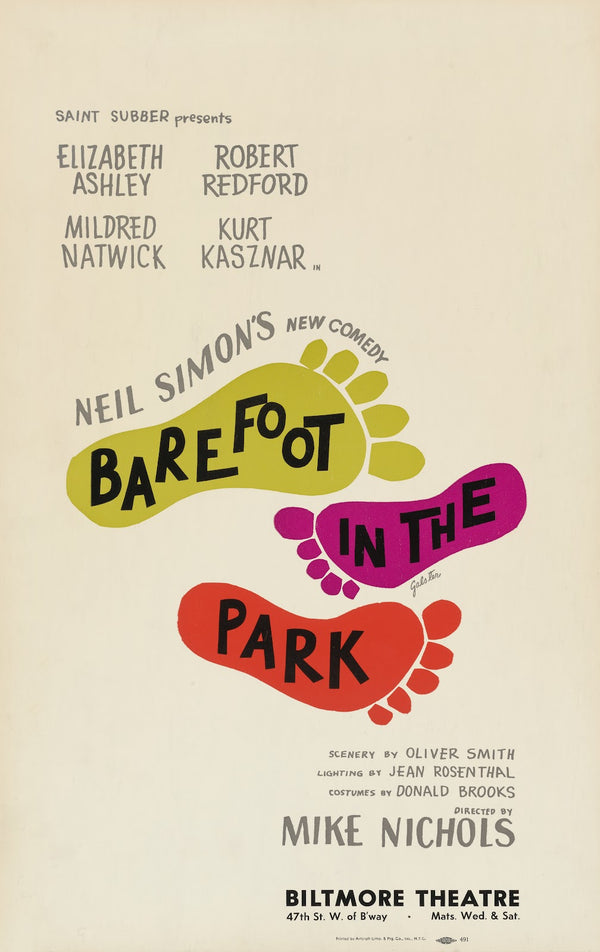 Barefoot in the Park at the Biltmore Theatre 1963