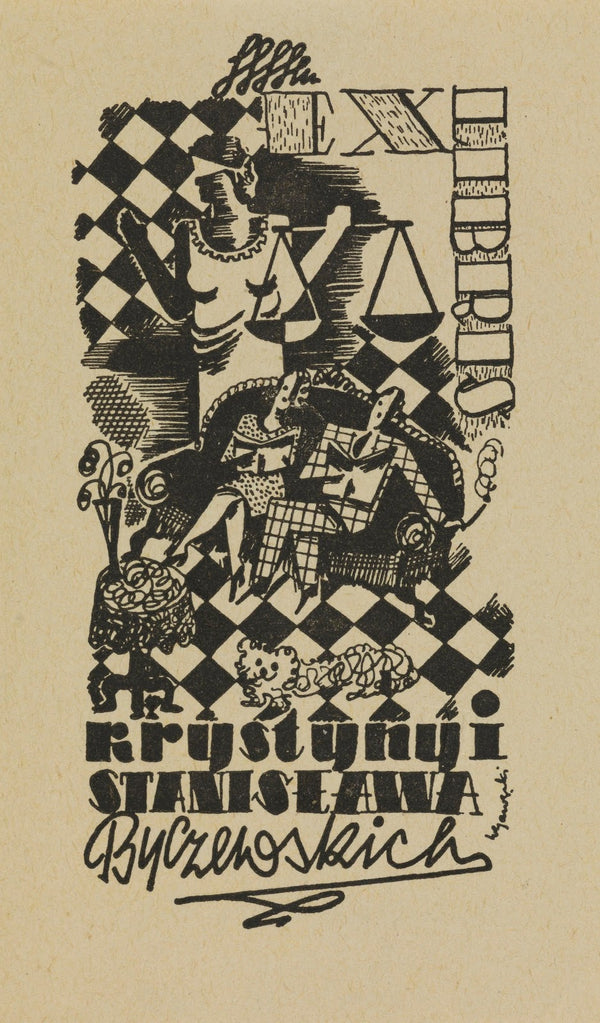 Ex libris Krystyny i Stanisława Byczewskich 1945