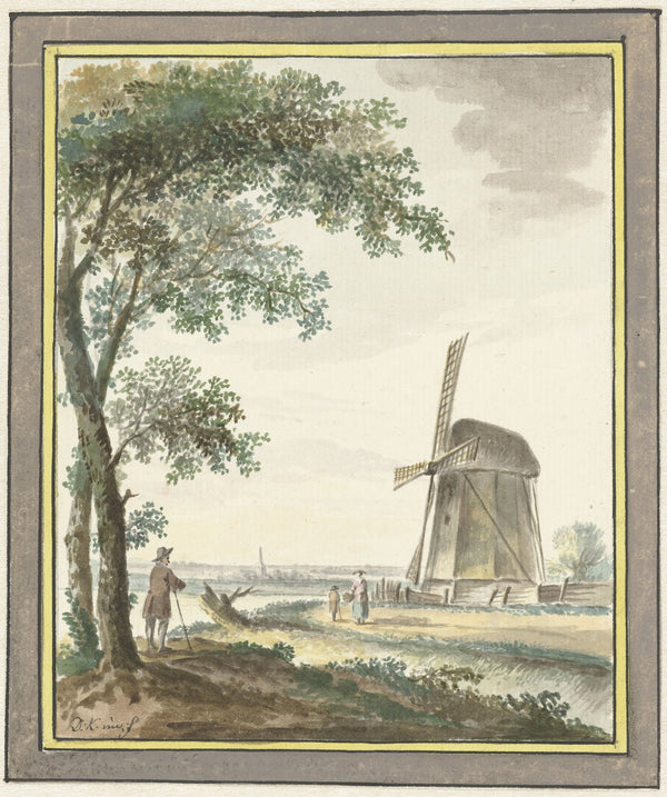 Landschap met molen 1743 1796