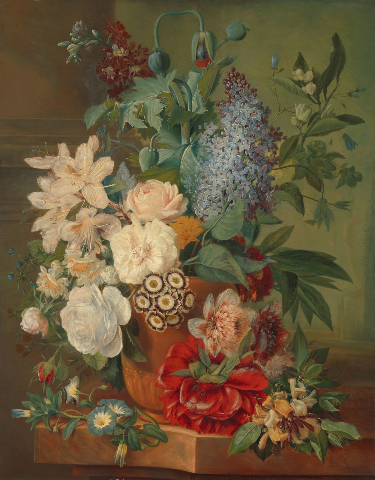 Flowers in a Terra Cotta Vase 1810 1824