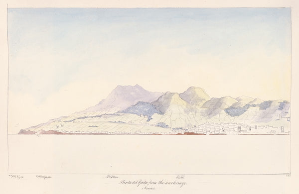 Punta del Gada from the Anchorage Azores