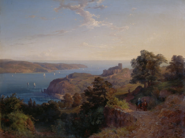 Die Mündung des Bosporus Yoros Kalesi 1849 1850