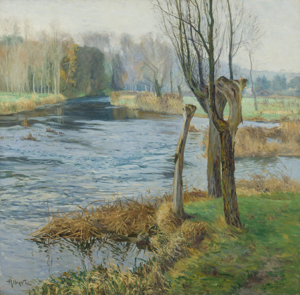 French Landscape with Watercourse