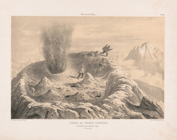 Visita al volcan dAntuco al momento de una erupcion de gaz 1 Marzo 1839 1844 186