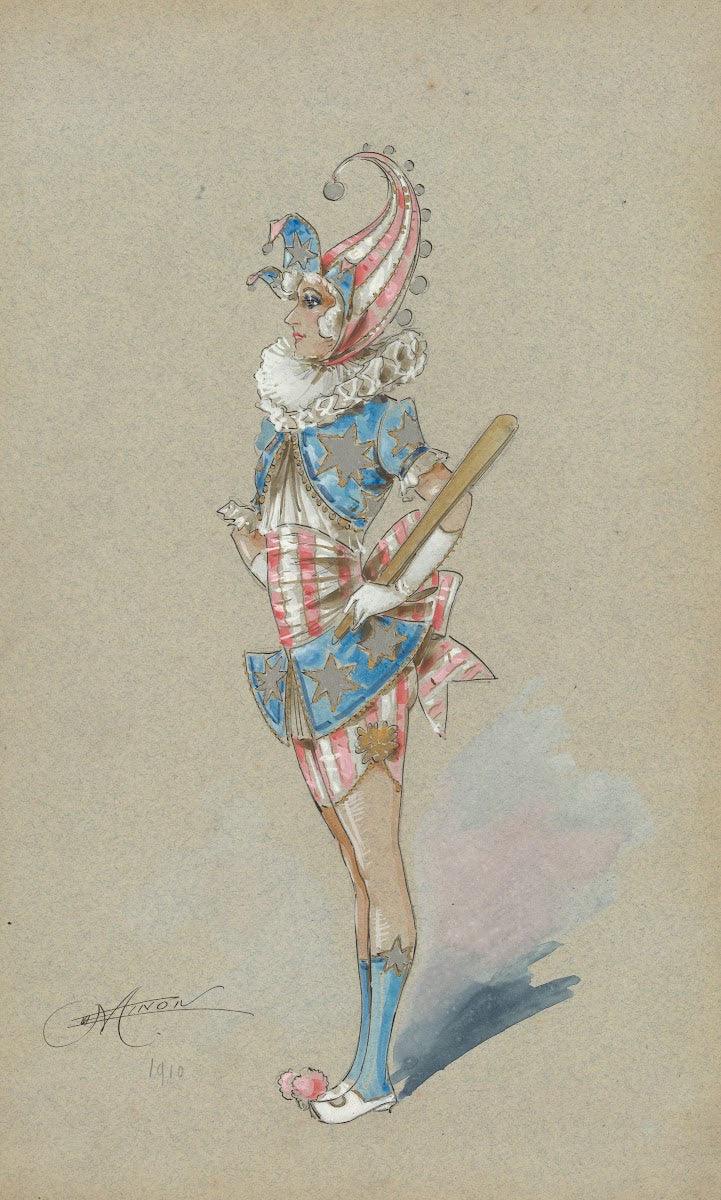 Costumes de revue onze maquettes de costumes 1910
