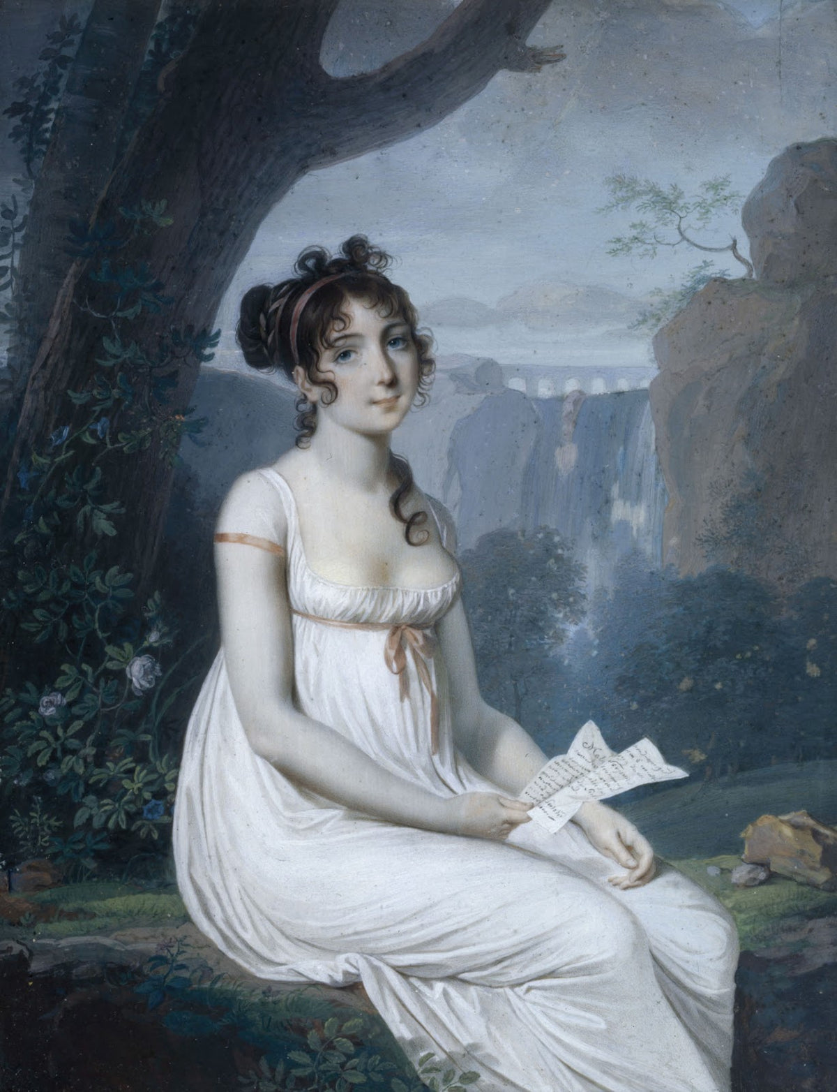 Portrait présumé de la cantatrice Carolina Bianchi 1806