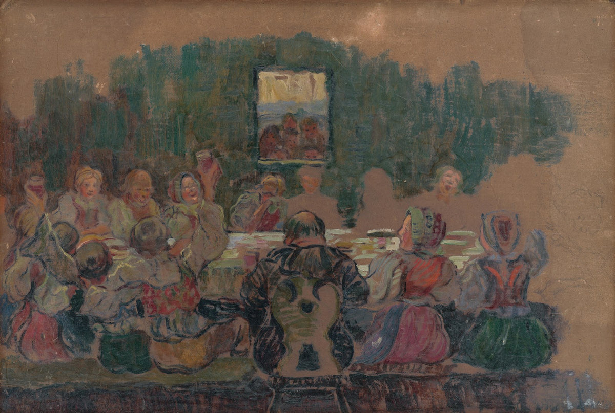 Wedding Feast Study for the Painting 1929