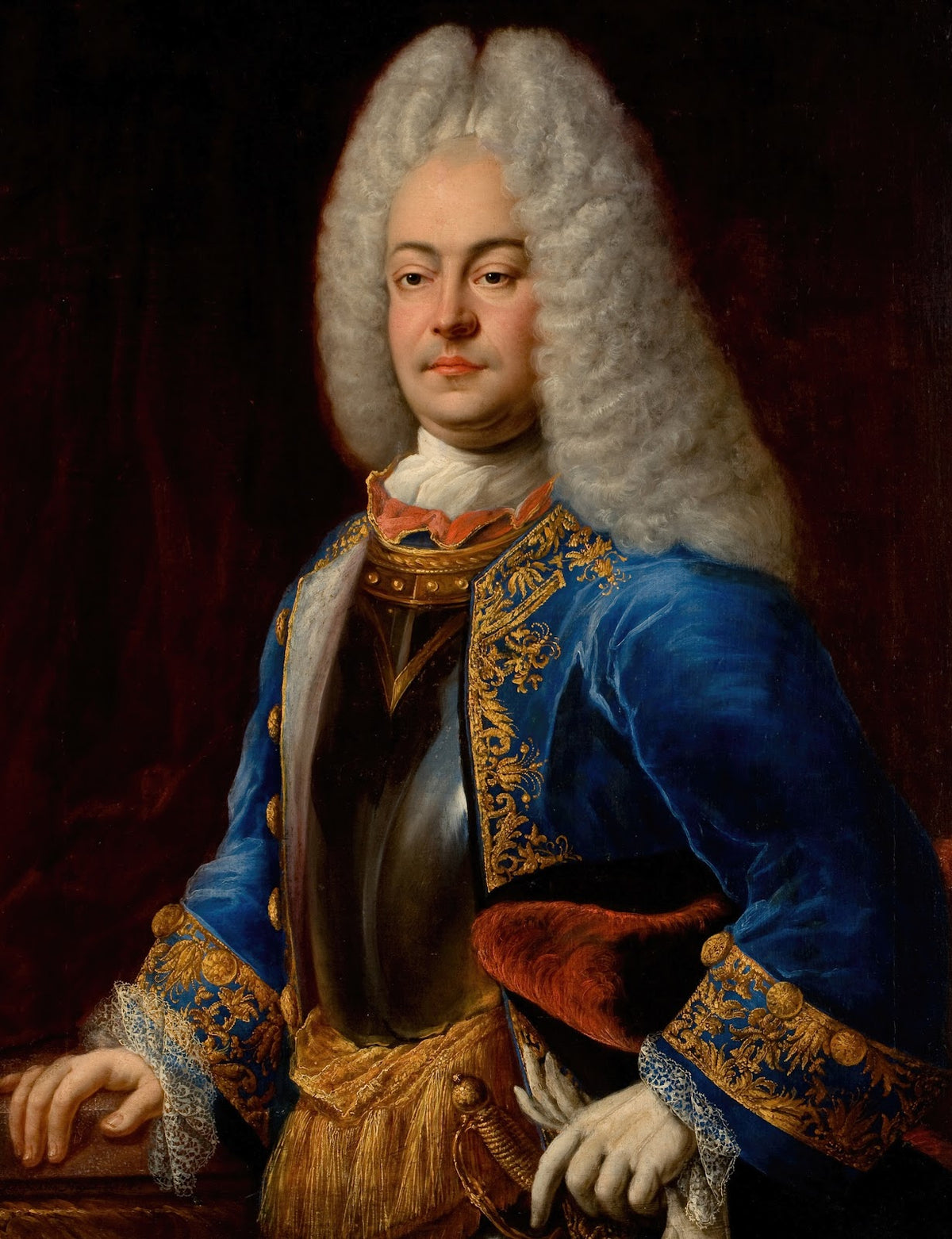 Portrait of a Prince Georg Albrecht of East Friesland 1718