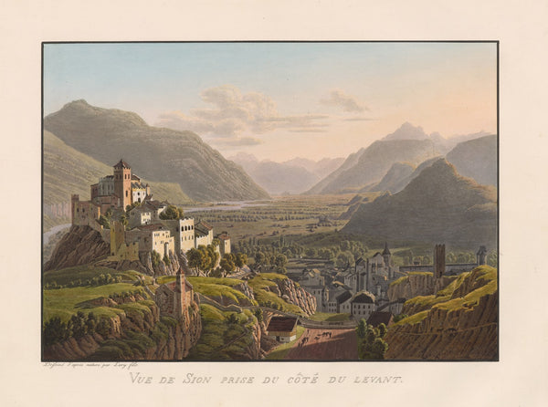Vue de Sion prise du côté du levant 1811