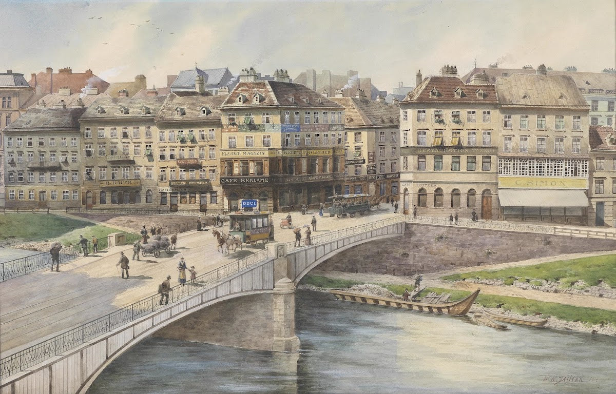 Blick über den Donaukanal 1917