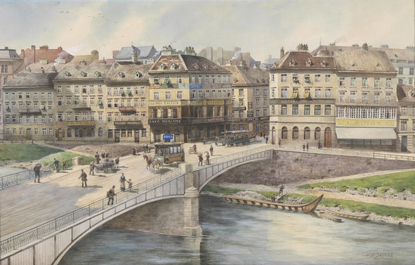 Blick über den Donaukanal 1917