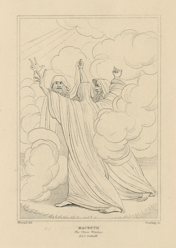 Macbeth act 1 scene 3 the three witches 19th century