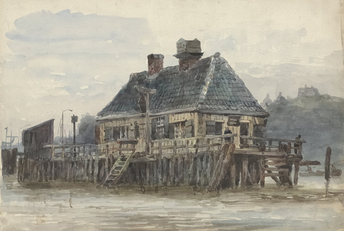 Huis op een steiger 1834 1893