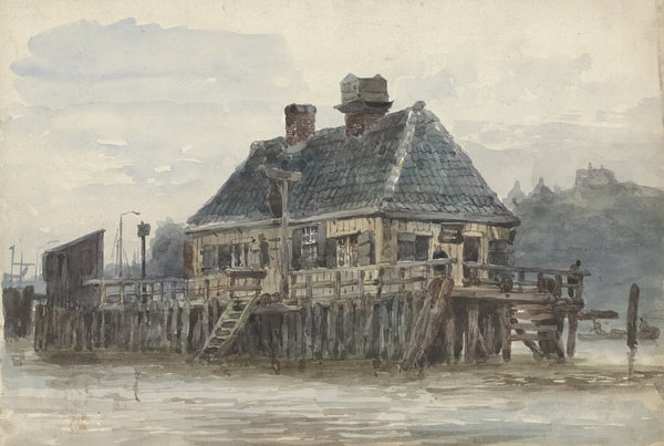 Huis op een steiger 1834 1893
