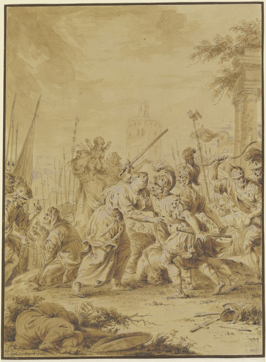Die Versöhnung der Sabiner und Römer 1778