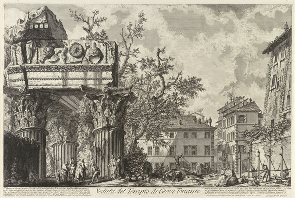 Veduta with the Temple of Jove circa 1750 1758