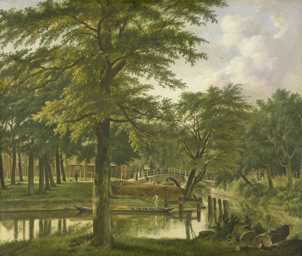 View of the Nieuwe Gracht near the Bolwerk Haarlem 1800 1831