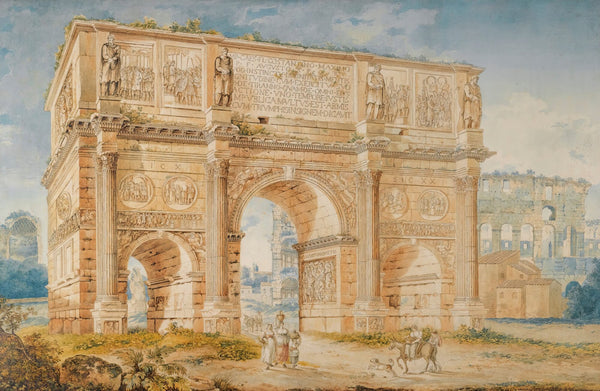 The Arch Of Constantine And Part Of The Colosseum 1810