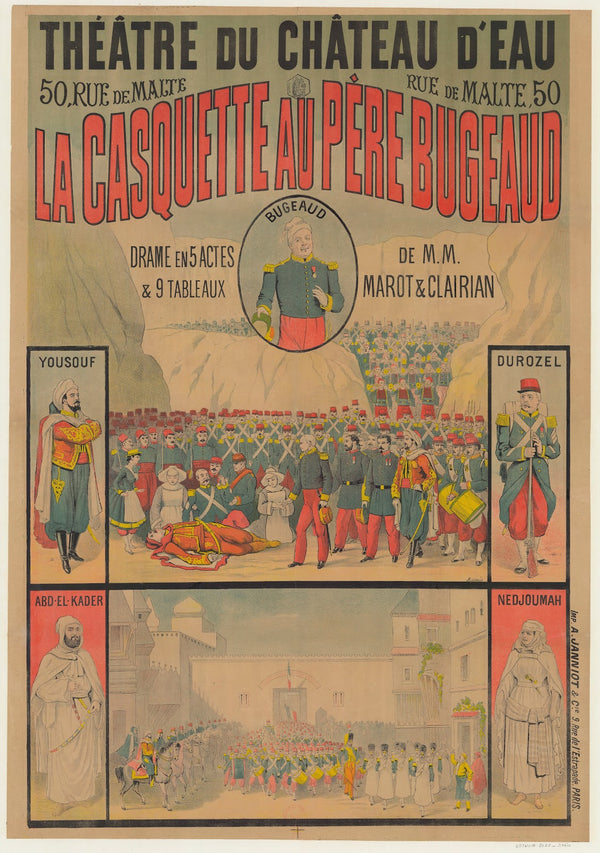 Théâtre du Château dEau La casquette au Père Bugeaud 1886