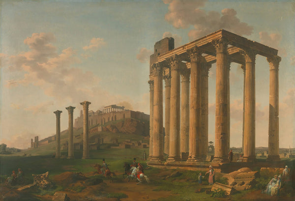 Vue Du Temple De Jupiter Et De Lacropole 1804