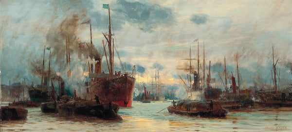 Congested Waters On The Thames