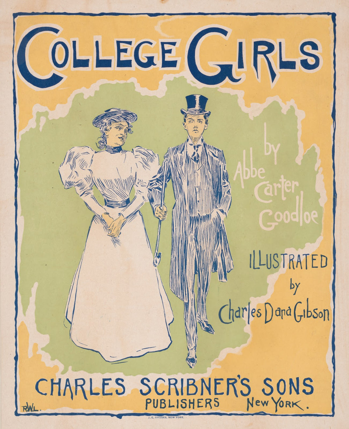 College girls by Abbe Carter Goodloe illustrated by Charles Dana Gibson 1895