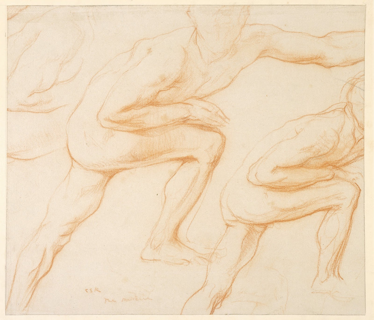 Studies of Male Figure 19th20th century