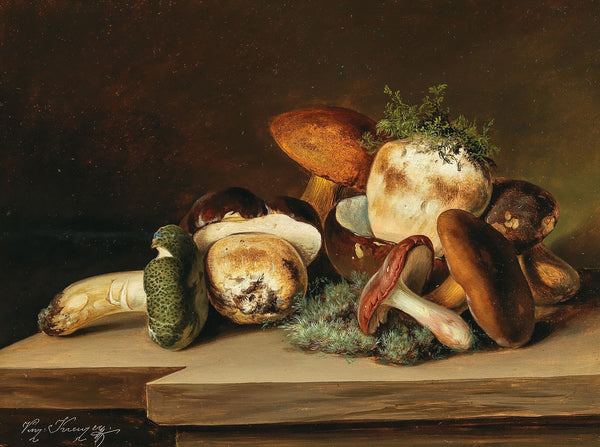 Penny buns and green russula