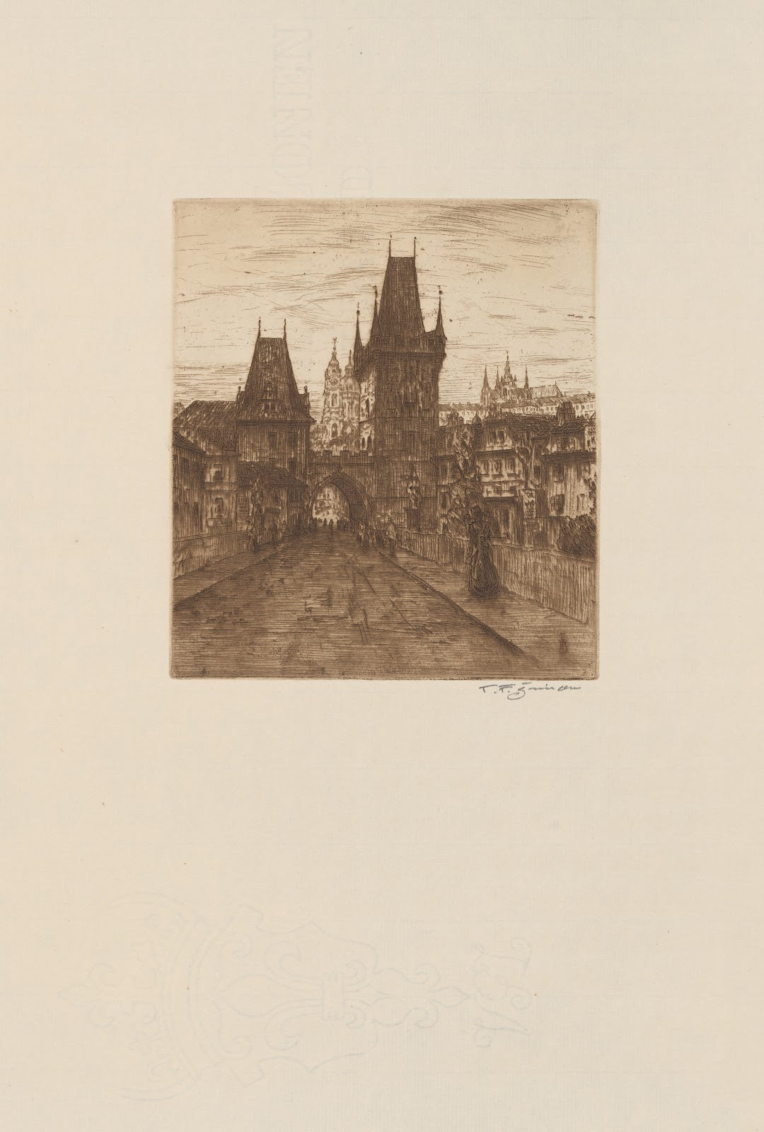 The Malá Strana Bridge Towers 1911