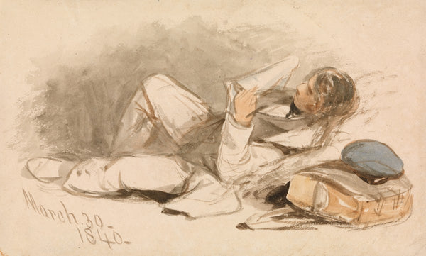 A man resting 1840