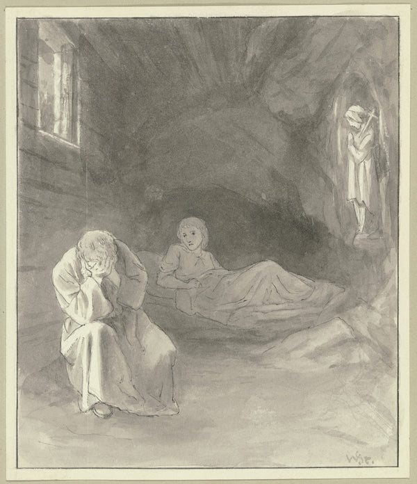 The night in Bruns hermitage ca 1884
