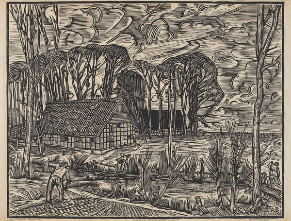 Interieur met spiegel boven een schoorsteenmantel 1888 1934