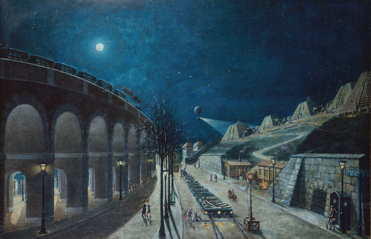 Le Viaduc du point du Jour et le Bastion 35 en mars 1870 1870
