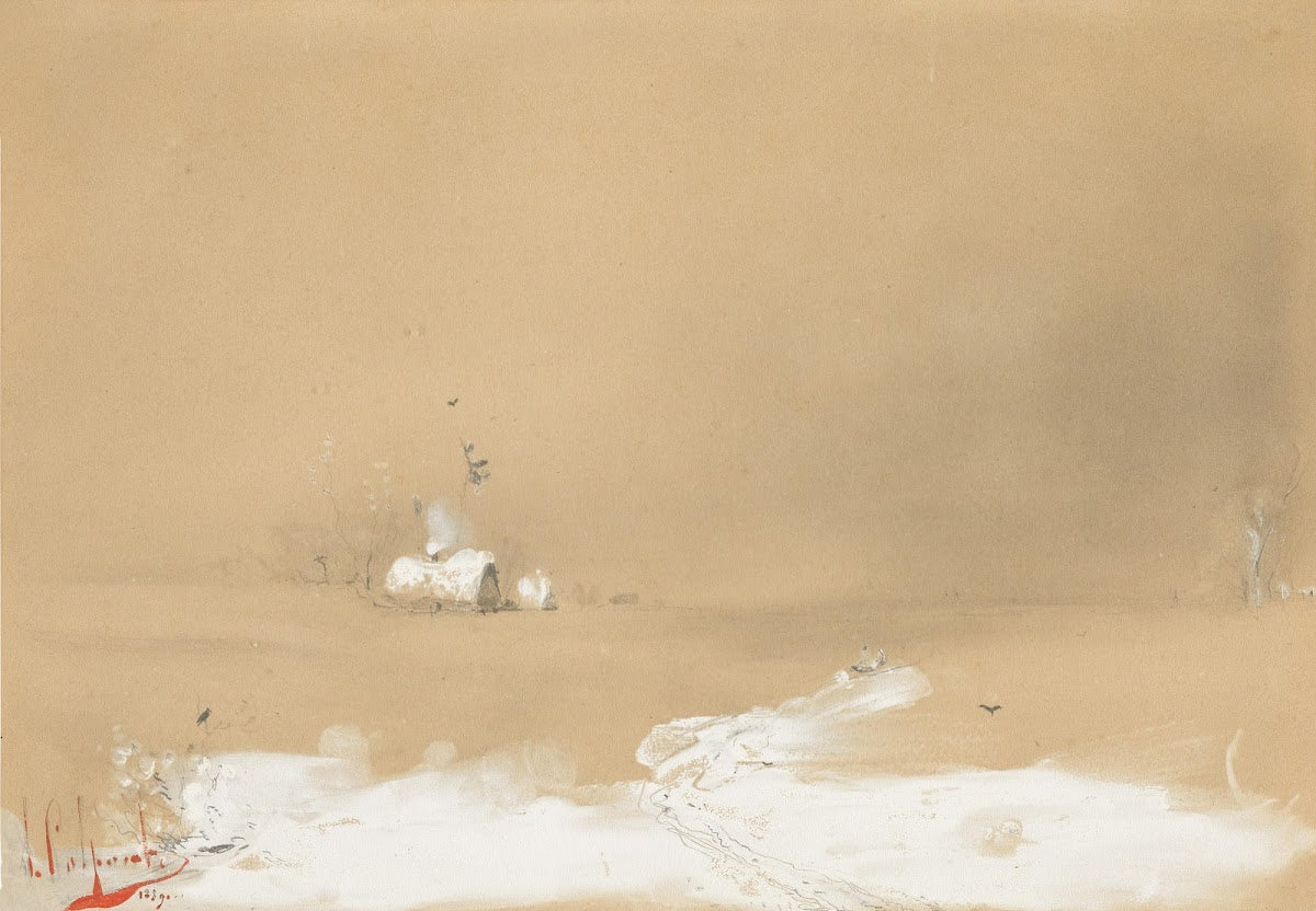 Winter Landscape with Farmstead 1889