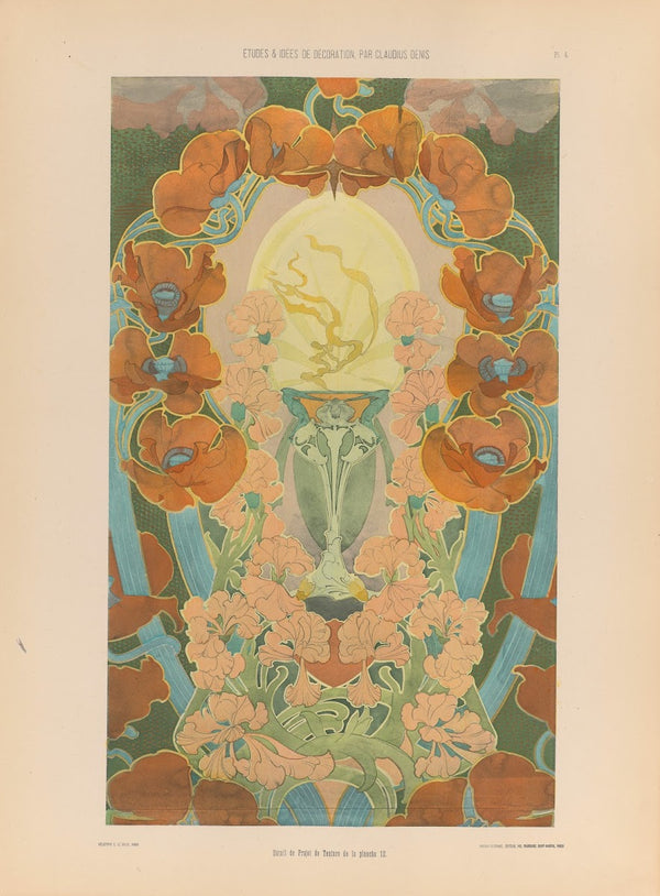 Detail de Projet de Tenture de la planche 12 1920