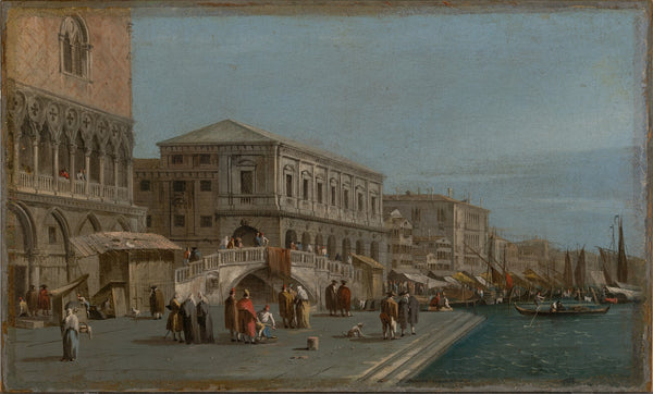 A View of the Molo and the Riva degli Schiavone inVenice ca1750