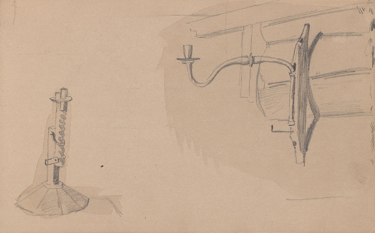 Candlesticks between 1855 and 1857