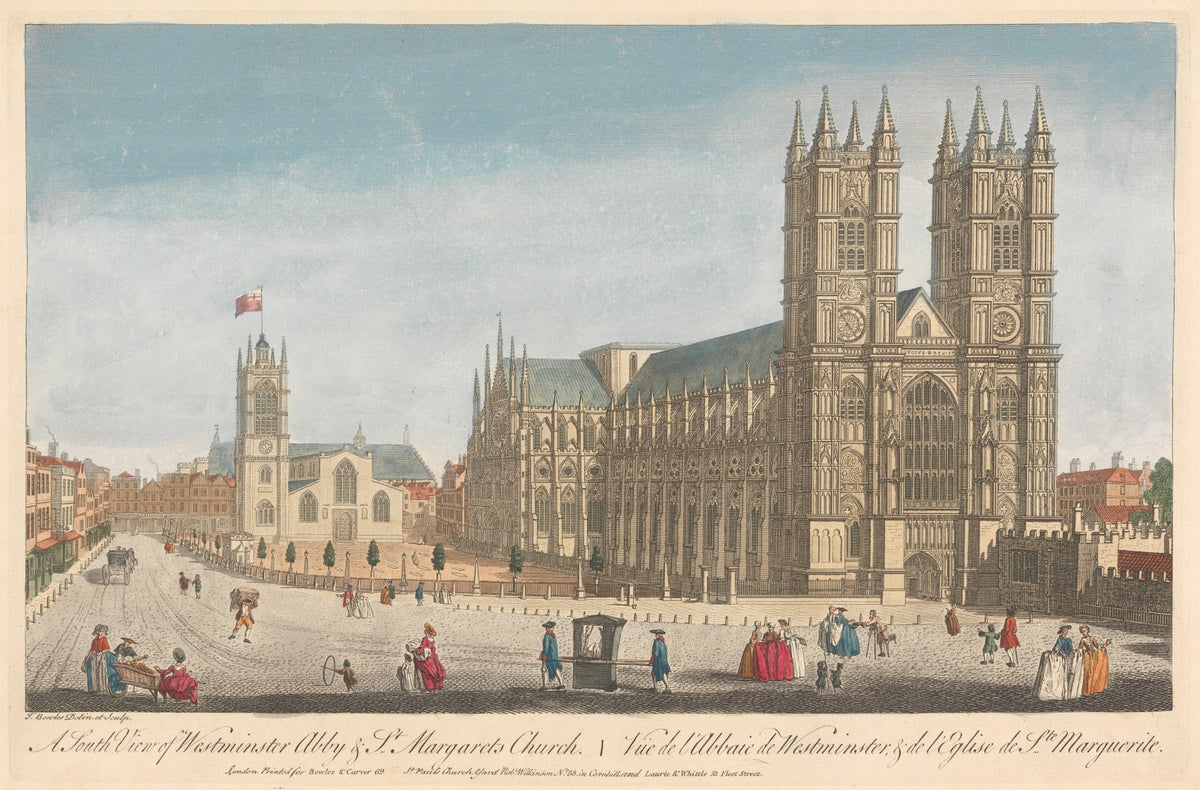 A South View of Westminster Abby St Margarets Church