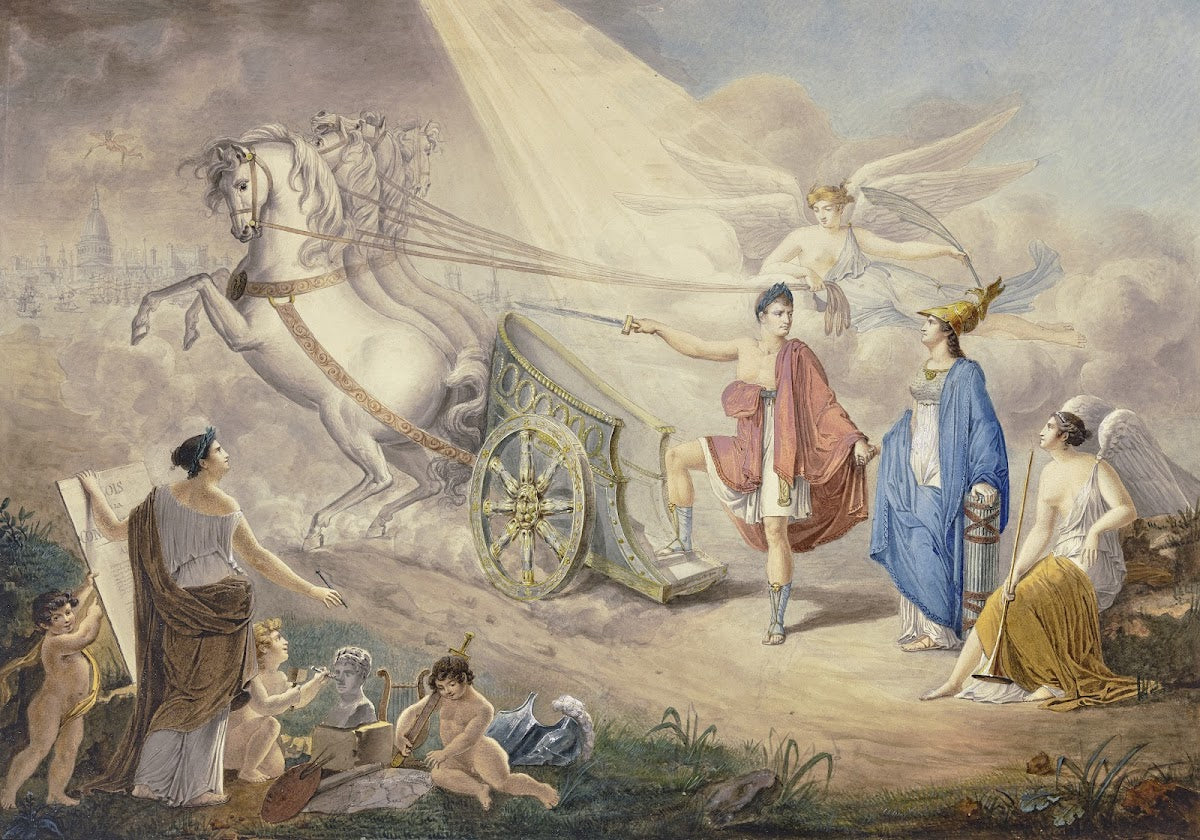 Allegorie auf die Confédération Rhenane oder besser auf das Lager von Boulogne u
