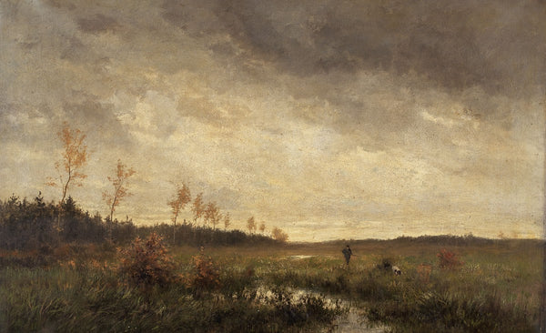 Marshland Landscape with a Hunter 1878