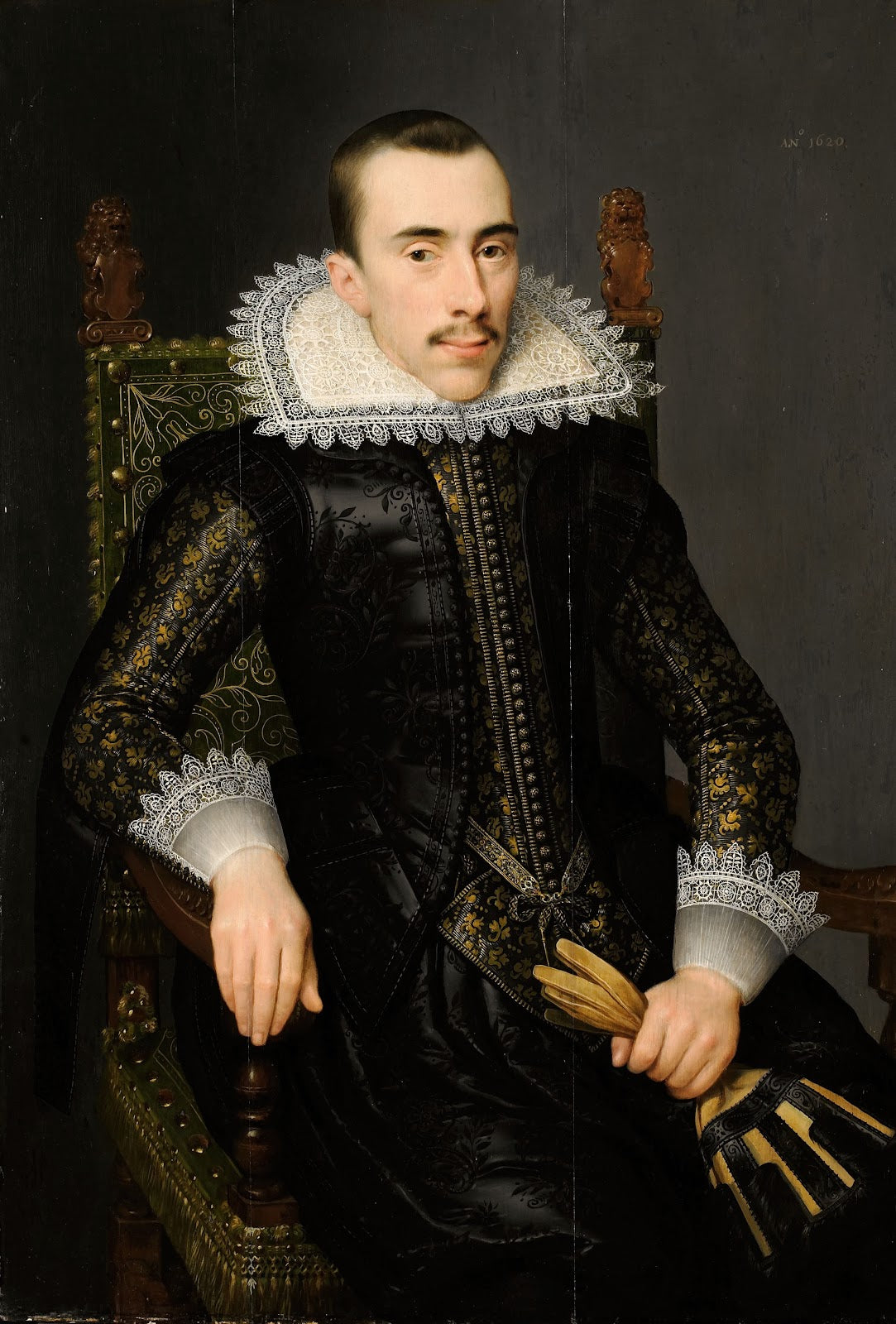 Portrait of a Man possibly Walterus Fourmenois 1596 1653 1620