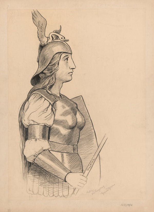 Design for Valkyries costume 1896