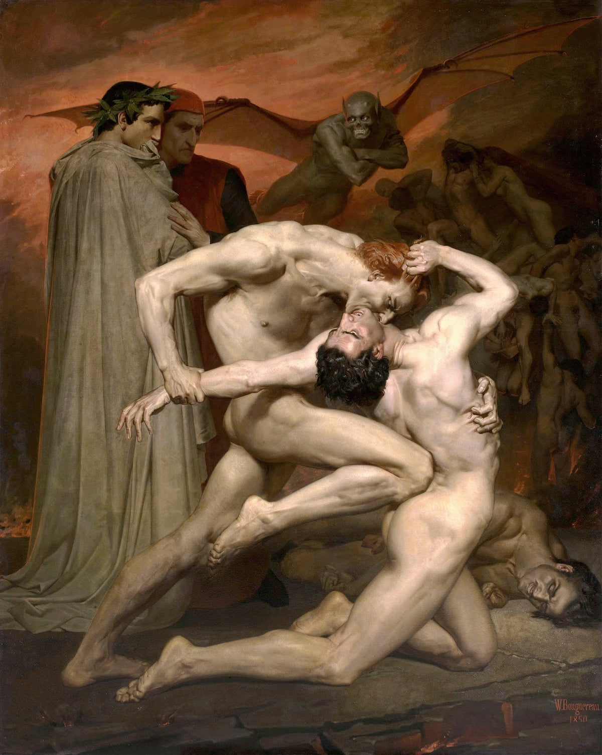 Dante and Virgil in Hell 1850