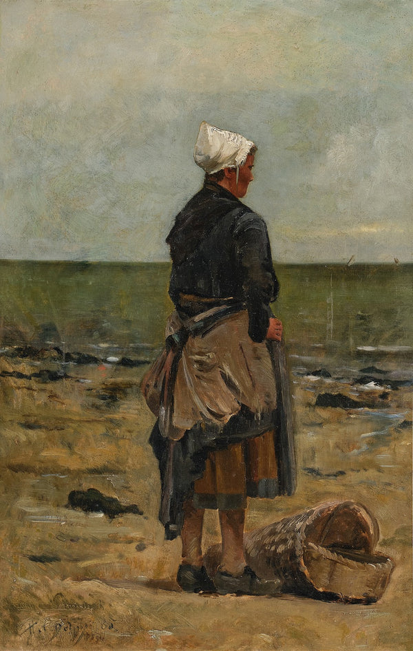Collecting Shells Study for Poletaise 1885