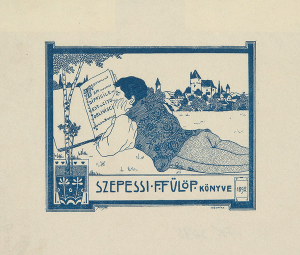 Ekslibris F Fülöp Könyve 1892