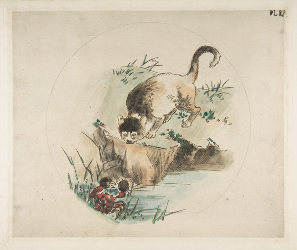 A Cat Hunting a Crab 18501914