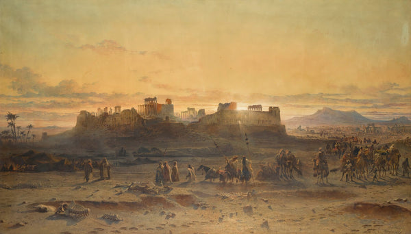 The ruins of thetemple of the sun Palmyra 1859