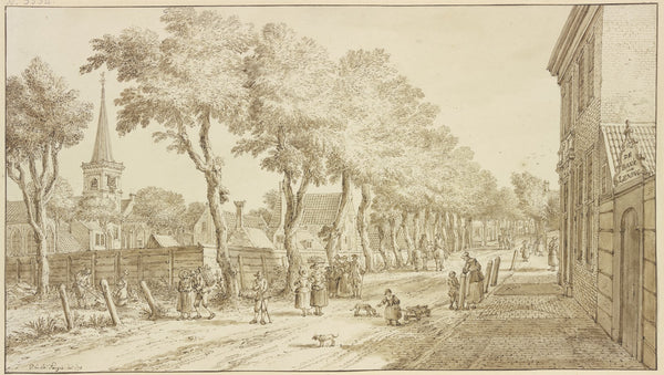 Gezigt van het Dorp Katwyk op Rhin 1770