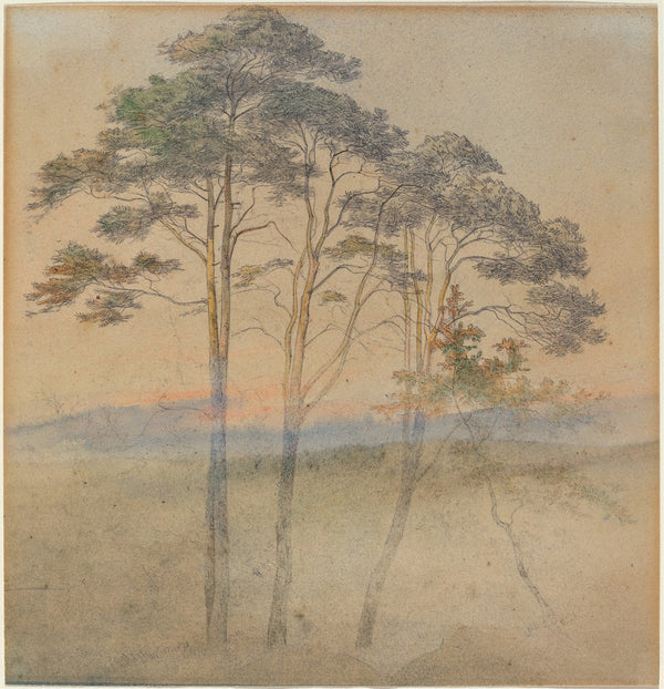 Pines in a Morning Fog 1830s